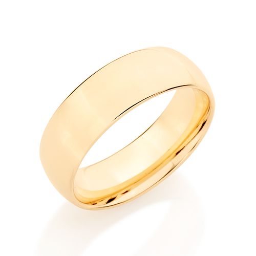 ALIANÇA LISA BANHADA A OURO 18K