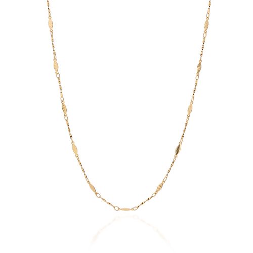 CORDÃO TORCIDO BANHADO A OURO 18K