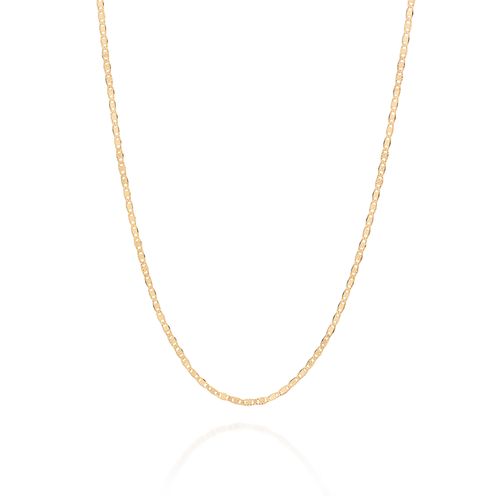 CORDÃO DE ELOS PIASTRINE BANHADO A OURO 18K