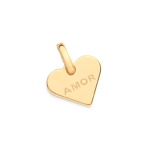 PINGENTE CORAÇÃO BANHADO A OURO 18K
