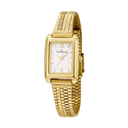 RELÓGIO ANALÓGICO SOCIAL DOURADO