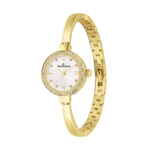 RELÓGIO ANALÓGICO SOCIAL DOURADO