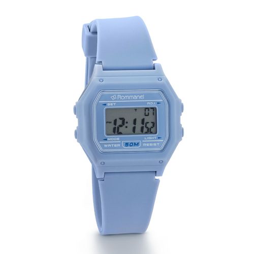 RELÓGIO DIGITAL AZUL CLARO