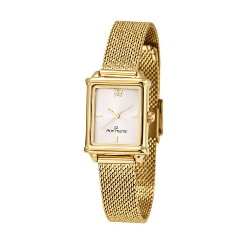 RELÓGIO ANALÓGICO SOCIAL DOURADO