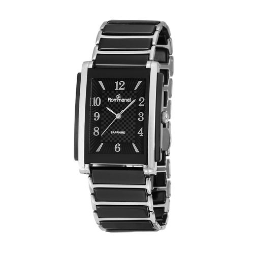 RELÓGIO ANALÓGICO SOCIAL PRETO COM PRATA