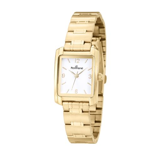 RELÓGIO ANALÓGICO SOCIAL DOURADO