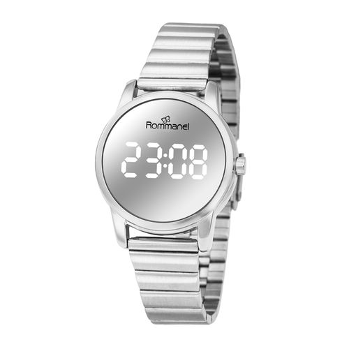 RELÓGIO DIGITAL LED PRATA