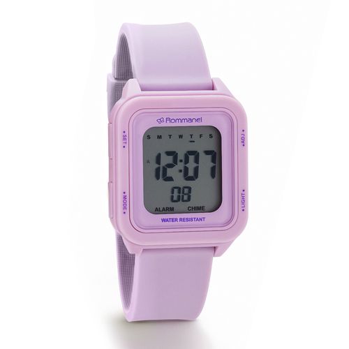 RELÓGIO DIGITAL LILÁS