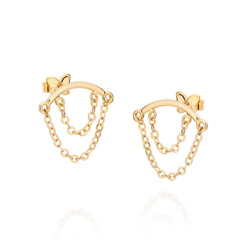 BRINCO PALITO COM CORRENTES BANHADO A OURO 18K