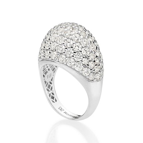 MAXI ANEL OVAL DE PRATA MACIÇA 925 COM ZIRCÔNIAS