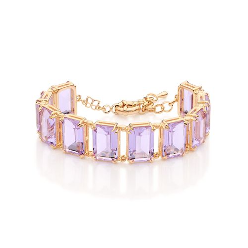 PULSEIRA BANHADA A OURO 18K COM CRISTAIS