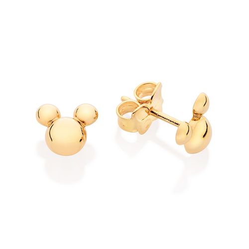BRINCO MICKEY BANHADO A OURO 18K