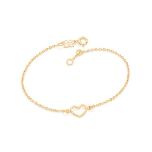 PULSEIRA AMOR BANHADA A OURO 18K