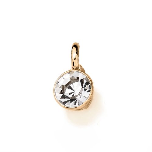 PINGENTE SOLITÁRIO BANHADO A OURO 18K COM CRISTAL