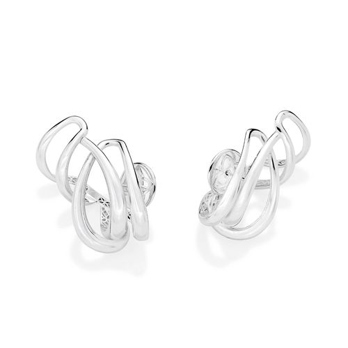 BRINCO EAR CUFF ABSTRATO DE PRATA MACIÇA 925