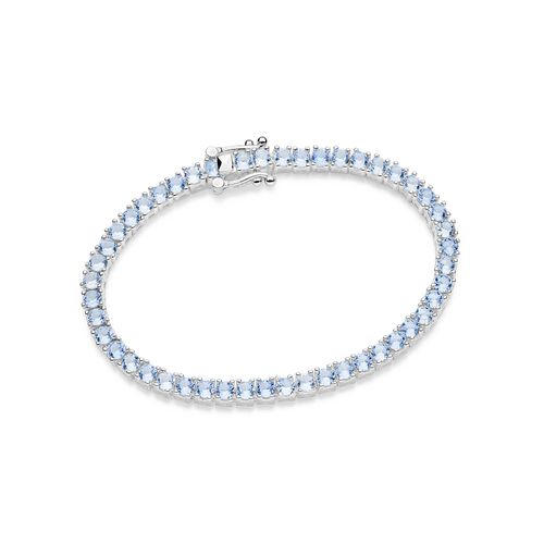 PULSEIRA RIVIERA DE PRATA MACIÇA 925 COM ZIRCÔNIAS