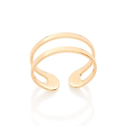ANEL AJUSTÁVEL BANHADO A OURO 18K
