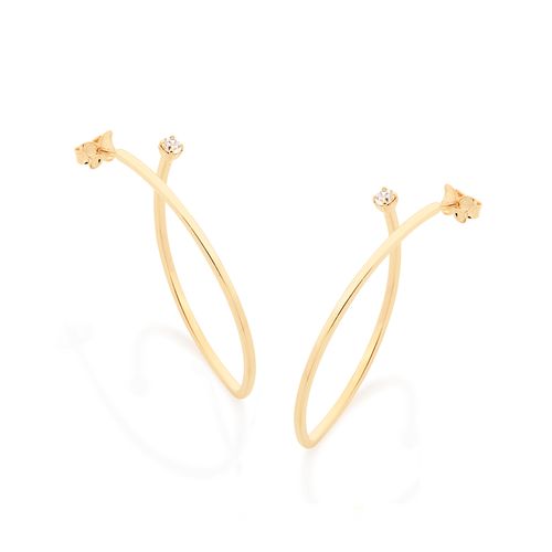 BRINCO BANHADO A OURO 18K COM ZIRCÔNIAS