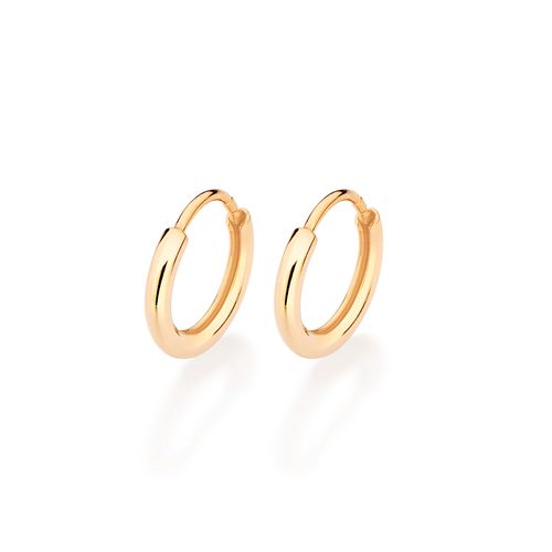 BRINCO ARGOLA BANHADO A OURO 18K