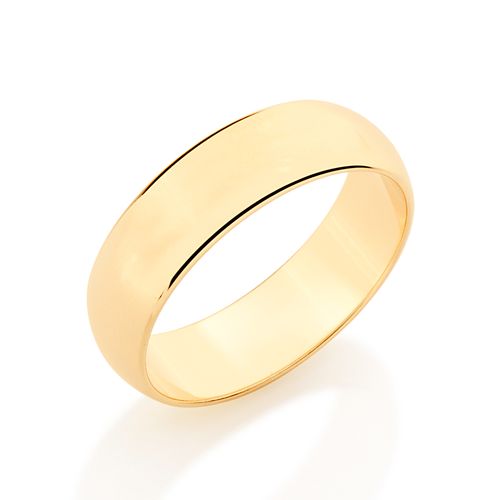 ALIANÇA LISA BANHADA A OURO 18K