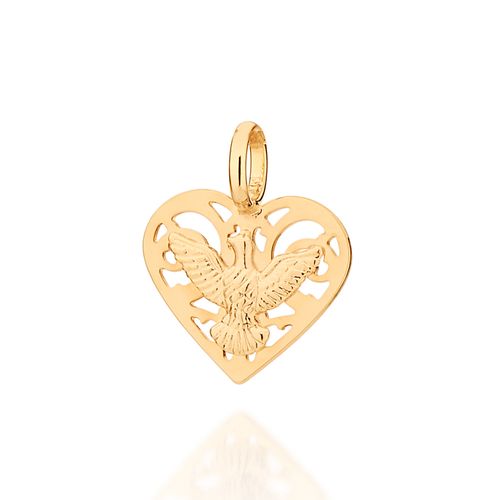 PINGENTE ESPÍRITO SANTO BANHADO A OURO 18K