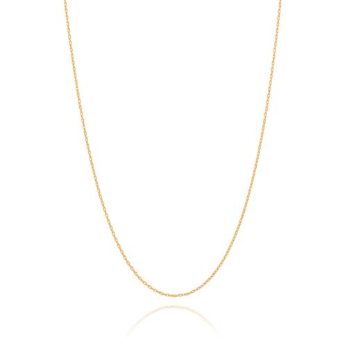 CORDÃO BANHADO A OURO 18K FIO CADEADO