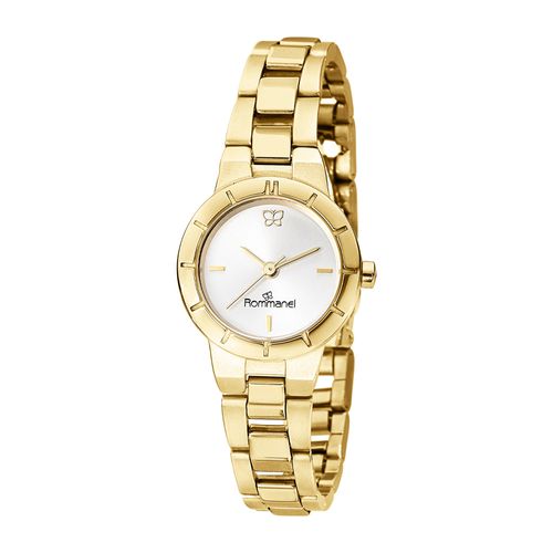 RELÓGIO ANALÓGICO SOCIAL DOURADO