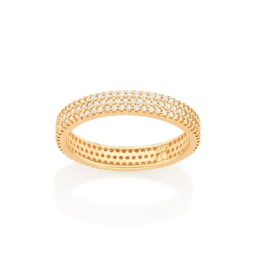 APARADOR BANHADO A OURO 18K COM ZIRCÔNIAS