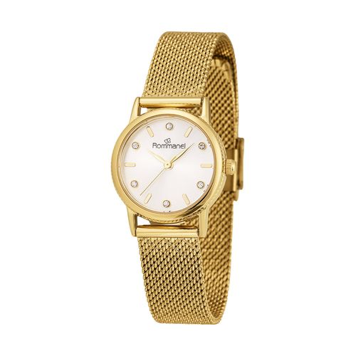 RELÓGIO ANALÓGICO SOCIAL DOURADO