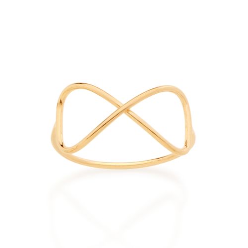 ANEL SKINNY INFINITO BANHADO A OURO 18K
