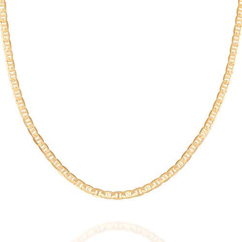 CORDÃO BANHADO A OURO 18K FIO DIAMANTADO