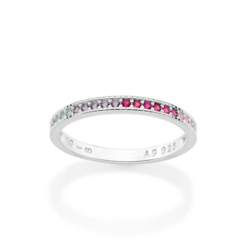 ANEL APARADOR DE PRATA MACIÇA 925 COM ZIRCÔNIAS