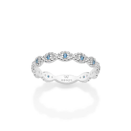 ANEL SKINNY INFINITOS DE PRATA MACIÇA 925 COM ZIRCÔNIAS