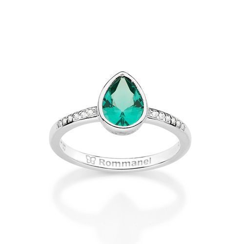 ANEL SKINNY GOTA DE PRATA MACIÇA 925 COM ZIRCÔNIAS