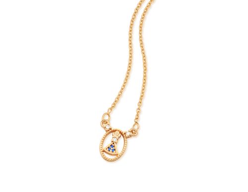 GARGANTILHA BANHADA A OURO 18K COM NOSSA SENHORA APARECIDA