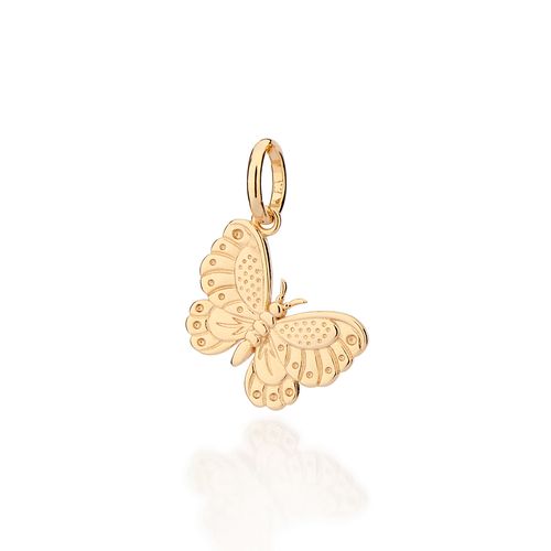 PINGENTE BORBOLETA BANHADO A OURO 18K