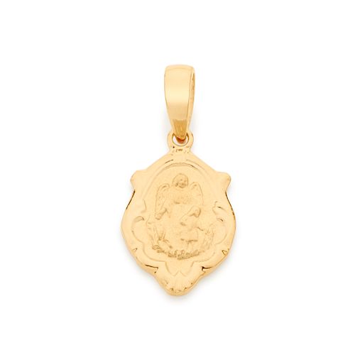 PINGENTE BANHADO A OURO 18K MEDALHA SANTOS