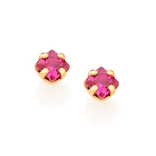BRINCO BANHADO A OURO 18K COM ZIRCÔNIAS