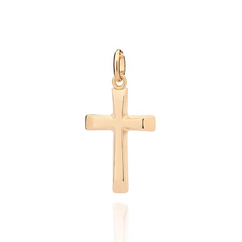 PINGENTE CRUZ BANHADO A OURO 18K