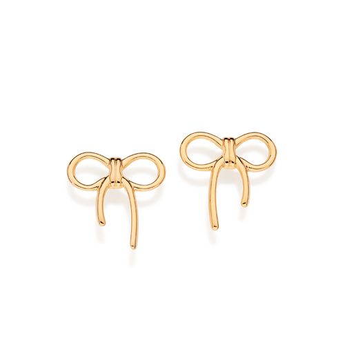 BRINCO LAÇO BANHADO A OURO 18K