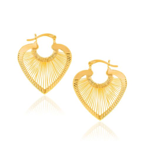 BRINCO BANHADO A OURO 18K CORAÇÃO