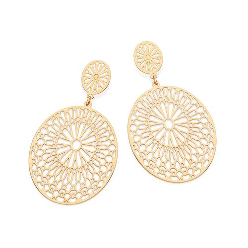 MAXI BRINCO ARABESCOS BANHADO A OURO 18K