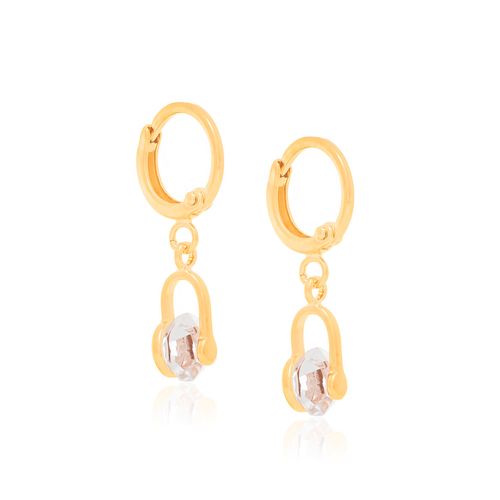 BRINCO BANHADO A OURO 18K COM CRISTAIS