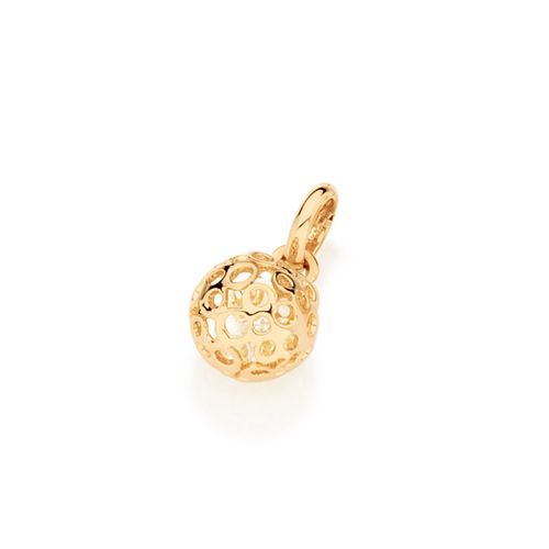 PINGENTE BOLA BANHADO A OURO 18K