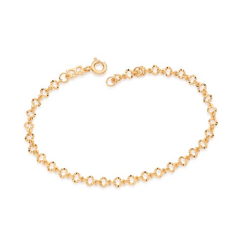 PULSEIRA CORAÇÕES BANHADA A OURO 18K