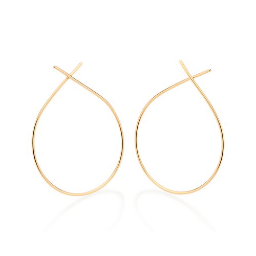 MAXI BRINCO GOTA BANHADO A OURO 18K