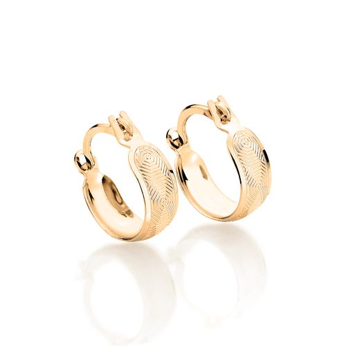 BRINCO ARGOLA BANHADO A OURO 18K