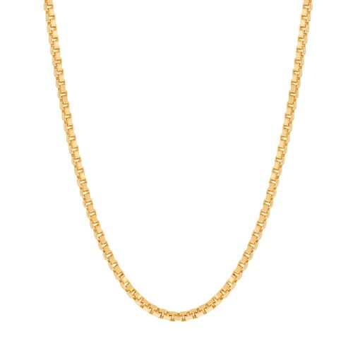 CORDÃO BANHADO A OURO 18K FIO VENEZIANA