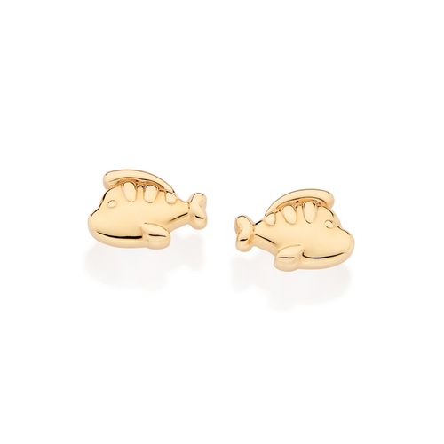 BRINCO LINGUADO BANHADO A OURO 18K