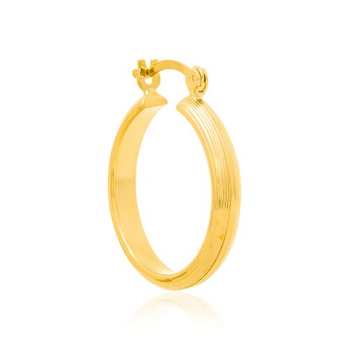 BRINCO ARGOLA BANHADO A OURO 18K